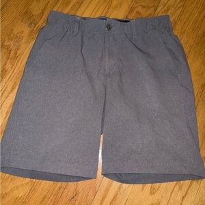 Under Armour Men's HeatGear Hybrid Shorts grey Size 32 Casual Chino Flat Front